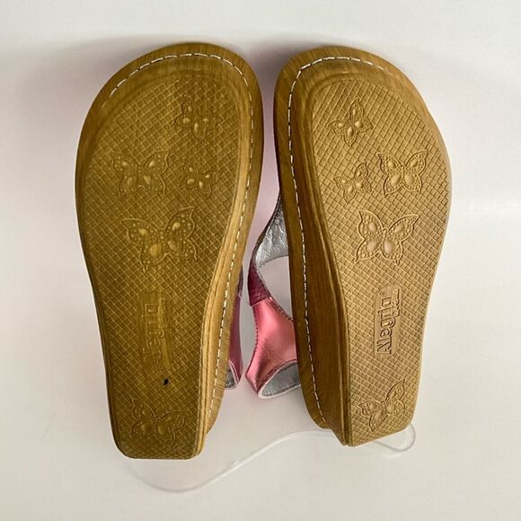 Alegria PG Lite Ken-844 Metallic Pink T-strap Sandals Comfortable Adjustable - Picture 9 of 13